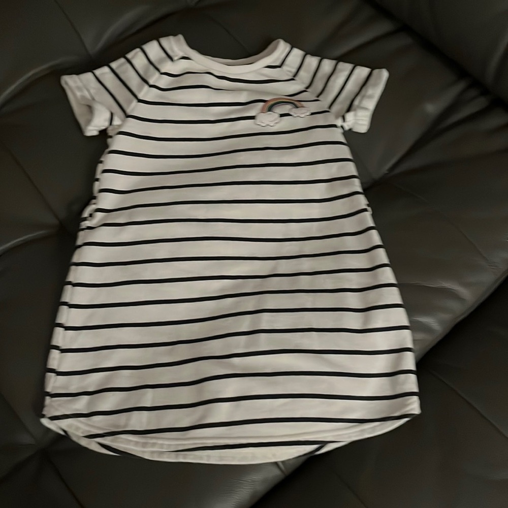 Dress black and black lines size 3-4  H&M
